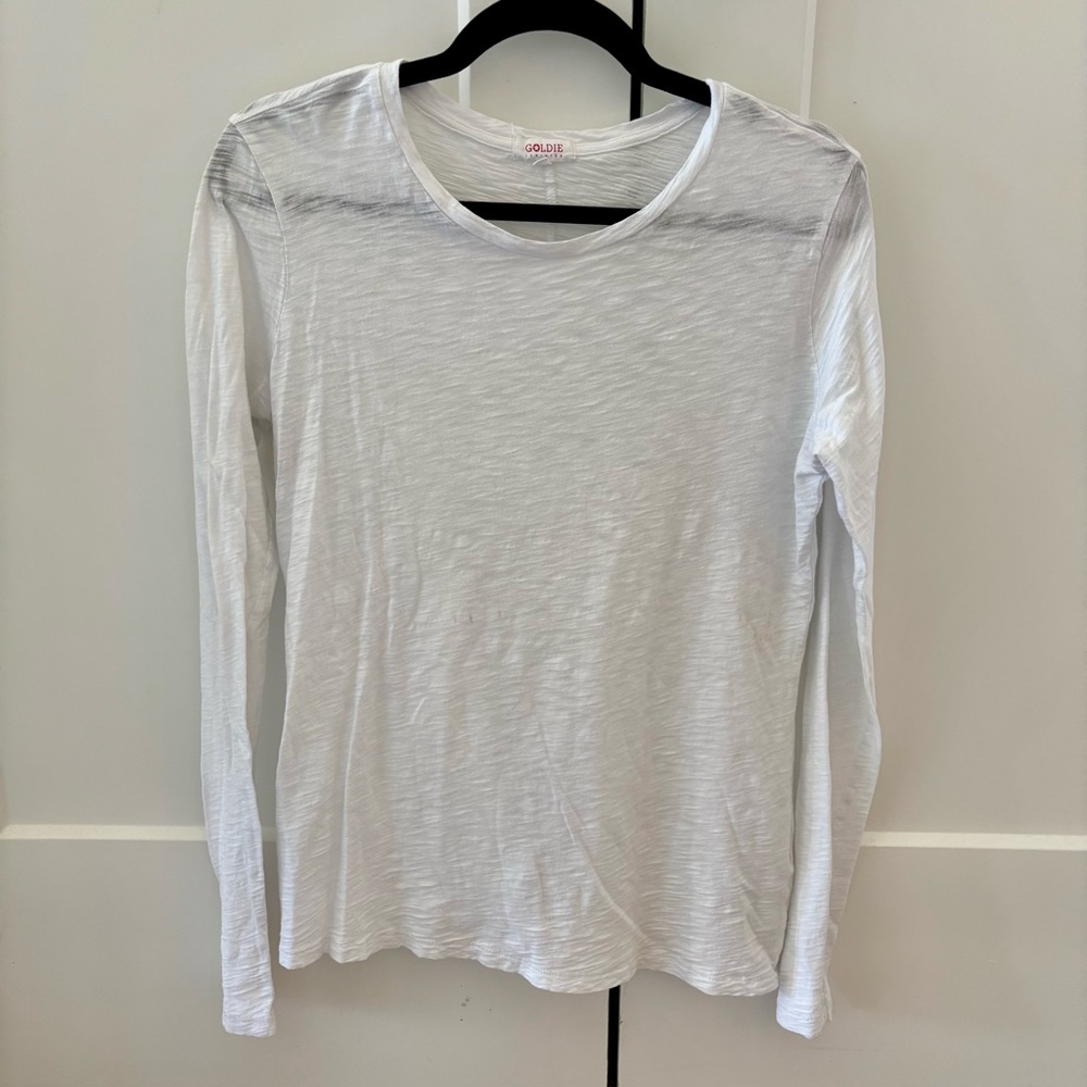 Goldie Le Winter White Long Sleeve Tee